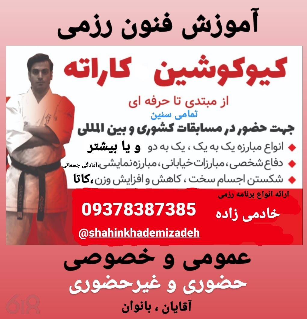 آموزش انواع هنرهای رزمی کیوکوشین کاراته در کرمان